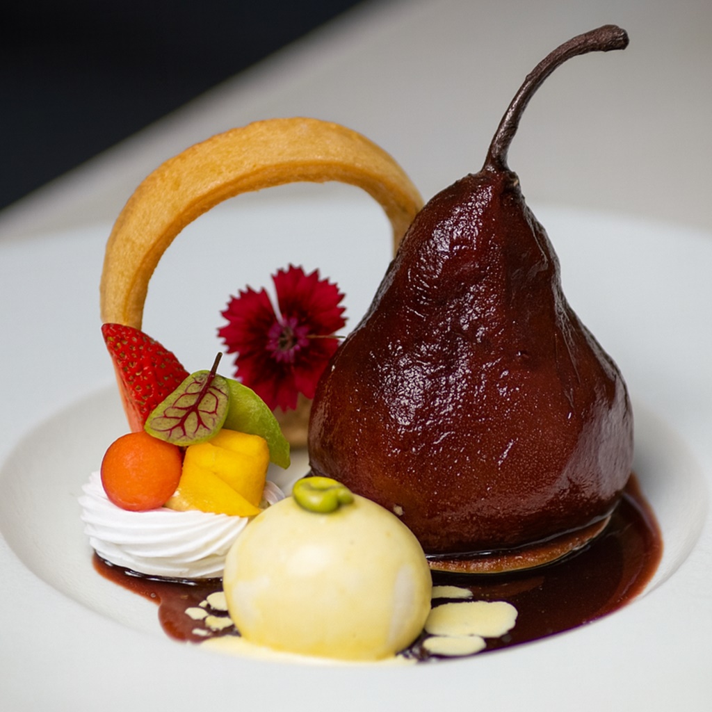 Poached Pear